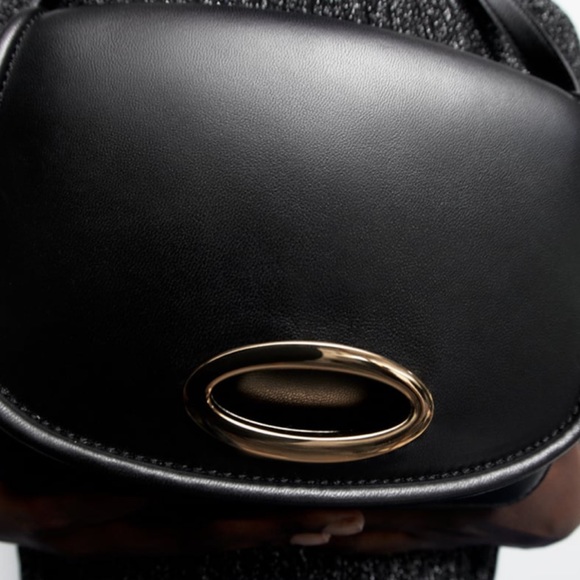 NWT Zara Leather Crossbody Bag - Picture 7 of 15